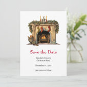 居心地の良いビクトリアン暖炉クリスマス セーブザデート (スタンド正面)