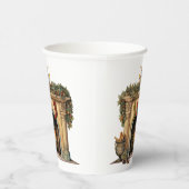 居心地の良いビクトリアン暖炉クリスマス 紙コップ (右)