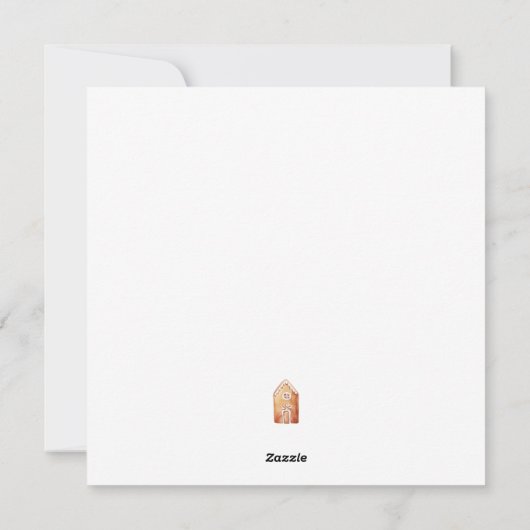 居心地の良いビンテージクリスマスツリー シーズンカード (裏面)