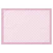 居心地の良いピンクの格子柄のテーブルクロスで毎日の食事 テーブルクロス (正面(横))