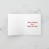 居心地の良いファイアサイド – クラシズムのヴィンテージクリスマスキャット シーズンカード (内部)