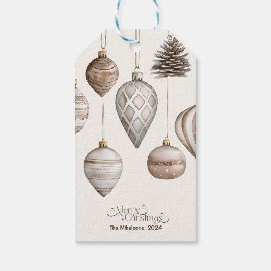 居心地の良いフェスティバル素朴クリスマス ギフトタグ (裏面)
