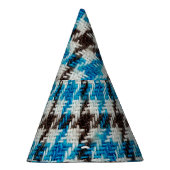 居心地の良いフランネルの生地、テクスチャの背景。 パーティーハット (右)