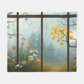 居心地の良いフリースブランケット – ソフト、暖かく、完璧 フリースブランケット (正面(横))