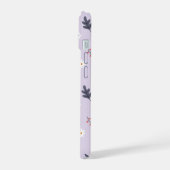 居心地の良いフローラルパターン iPhone 15ケース (左側面)