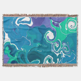 居心地の良いブランケット大理石デザインスタイル。 スローブランケット