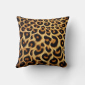 居心地の良いベッドルームのためのシックなヒョウ柄のダベット クッション (裏面)