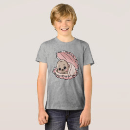 居心地の良いベビーシールインザピンクシーシェル トライブレンドTシャツ
