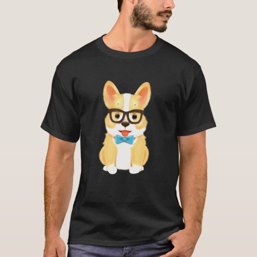 居心地の良いペットコーギー Tシャツ (正面)
