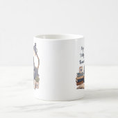居心地の良いペンギンの読書カフェマグ コーヒーマグカップ (中央)