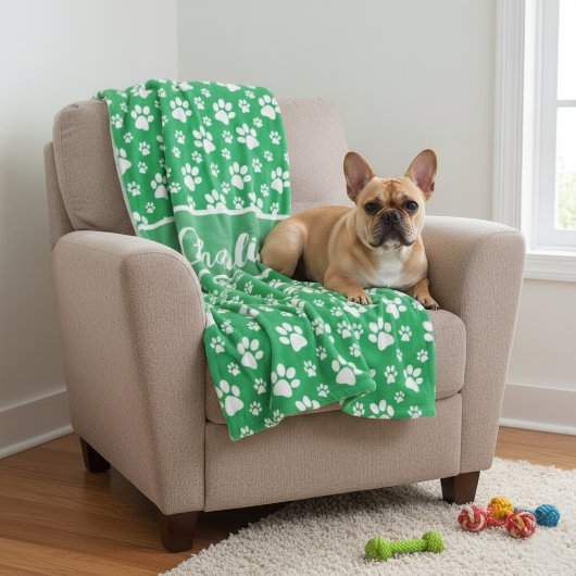 居心地の良いポーパーソナライズされたトプリントドッグブランケットカスタム- P フリースブランケット