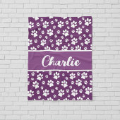 居心地の良いポーパーソナライズされたトプリントドッグブランケットカスタム- P フリースブランケット