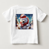 居心地の良いポーラーベアークリスマスティー ベビーTシャツ (裏面)
