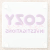 居心地の良いミステリー調査コースター ガラスコースター (裏面)