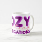 居心地の良いミステリー調査マグ コーヒーマグカップ (正面右)