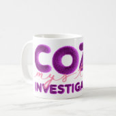 居心地の良いミステリー調査マグ コーヒーマグカップ (正面左)