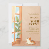 居心地の良いミニマル猫ホーム 招待状 (正面)