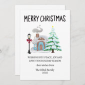 居心地の良いメリークリスマスカード シーズンカード (正面/裏面)