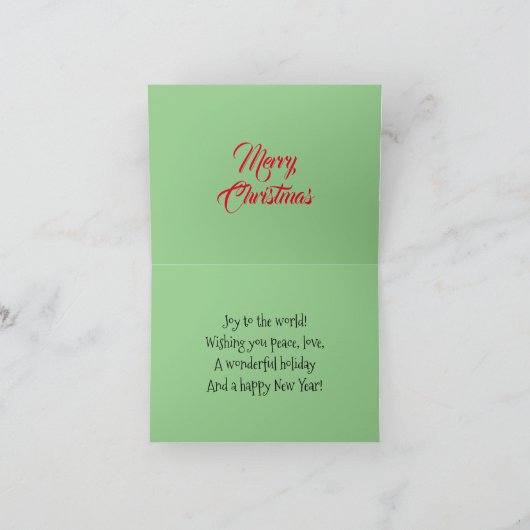 居心地の良いメリークリスマス – アフリカ系アメリカ人クリスマス カード (内部)