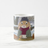 居心地の良いラビットティーマグ コーヒーマグカップ (中央)
