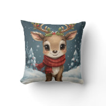 居心地の良いリビングルームにぴったりなキュートなトナカイのクリスマス