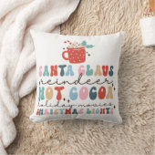 居心地の良いレトロクリスマスカラフルおもしろい クッション (ブランケット)