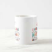 居心地の良いレトロクリスマスカラフルおもしろい コーヒーマグカップ (中央)