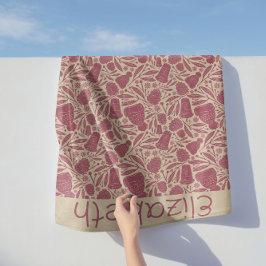 居心地の良いヴィンテージクリスマスビーニーのコーヒーパターン シェルパブランケット