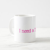 居心地の良い一日が必要な時にハイゲマグ コーヒーマグカップ (正面左)