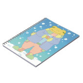 居心地の良い冬のカエル ノートブック (左側)