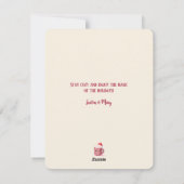 居心地の良い冬のクマと暖炉クリスマス応援 シーズンカード (裏面)