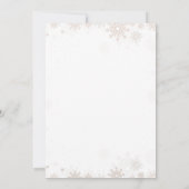 居心地の良い冬のココアとクッキー赤ちゃんシャワー 招待状 (裏面)