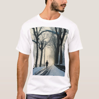 「居心地の良い冬のデザインTシャツ – グラフィックスタイリッシュティー Tシャツ