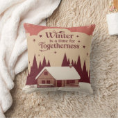 居心地の良い冬のビーズピロー クッション (ブランケット)