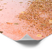 居心地の良い冬のブロガー女の子のプランナーポスタープリント ポスター (角)