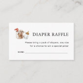 居心地の良い冬のベビーそれは冷たい外おむつラッフル エンクロージャーカード (正面)
