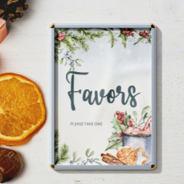 居心地の良い冬のホットココア雪のように赤ちゃんシャワーの好意 ポスター