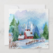 居心地の良い冬の水彩風景 (正面)