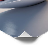 居心地の良い冬の雪のグローブシーン ポスター (コーナー)