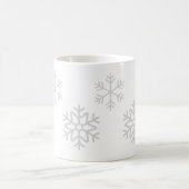 居心地の良い冬の雰囲気マグカップ 雪の結晶 コーヒーカップ (中央)