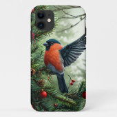 居心地の良い冬の鳥の風景 美しいデザイン Case-Mate iPhoneケース (裏面)