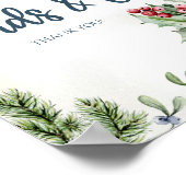 居心地の良い冬ホットココアベビーシャワーカード&ギフト ポスター (角)