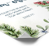 居心地の良い冬ホットココアベビーシャワーマムオーサバー ポスター (角)