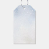 居心地の良い冬ホットココア雪の赤ちゃんシャワー感謝していユー ギフトタグ (裏面)