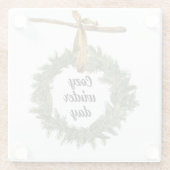 居心地の良い冬日 ガラスコースター (裏面)