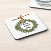 居心地の良い冬日 コースター (左側)