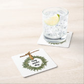 居心地の良い冬日 スクエアペーパーコースター (インサイチュ)