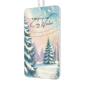 居心地の良い冬景色 カーエアーフレッシュナー (左)