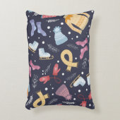 居心地の良い冬編みシームレスヴィンテージ アクセントクッション (正面(垂直))