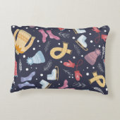 居心地の良い冬編みシームレスヴィンテージ アクセントクッション (裏面)